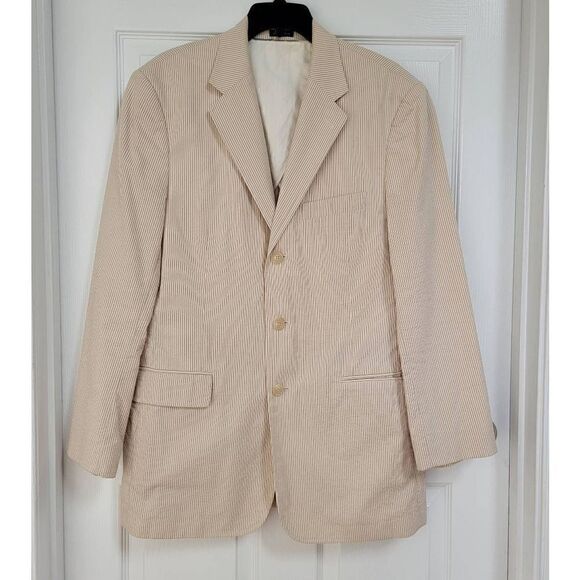 JCrew Unconstructed Men's BlazerSeesucker Fabric 42